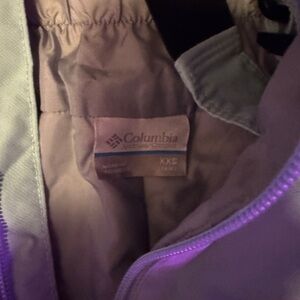 Columbia Women's Soft Blue snow bibs